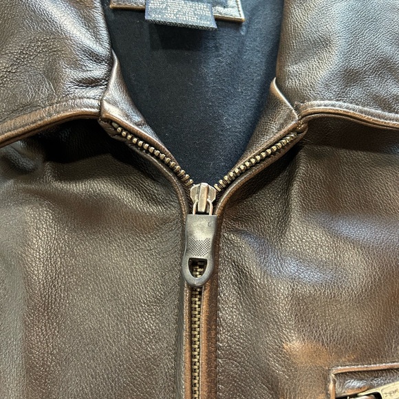 Men’s Cherokee supple leather bomber style jacket, size XL - Picture 7 of 10